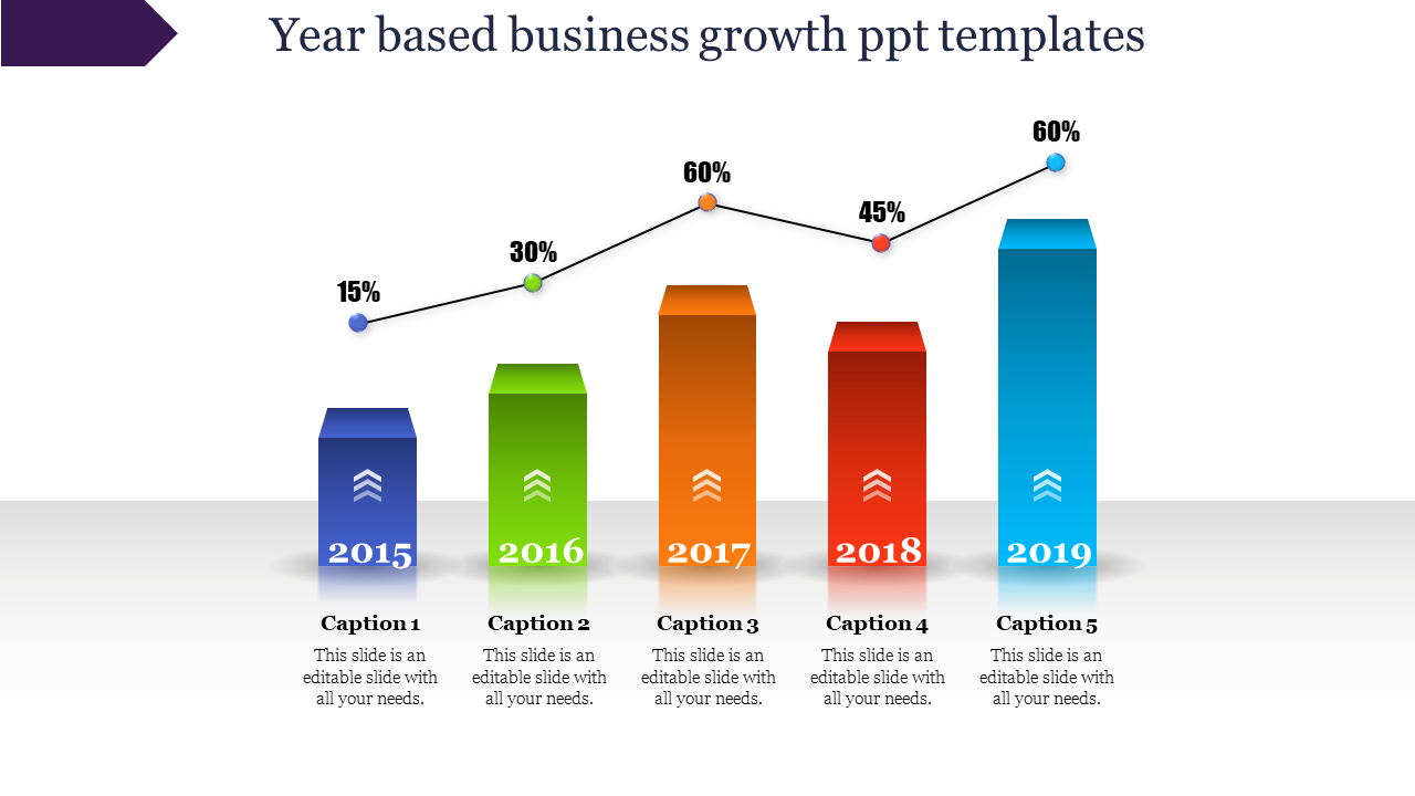 business growth ppt templates-Year based business growth ppt templates